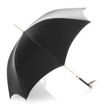 Manual aberto preto Striaght guarda-chuva (BD-52)